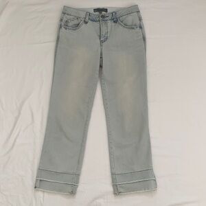 Wit & Wisdom Light Wash Straight Leg Jeans Bootcut Mid Rise Size S